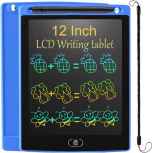 Tavoletta Grafica LCD JOEAIS 12 Pollici, ideale per bambini, studenti e progettisti, con design resistente e superficie di scrittura ampia.