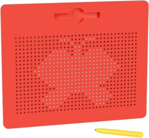 RTUHCSP Magnetico Bambino Ardesia Magica, tavola da disegno magnetica rossa per bambini  