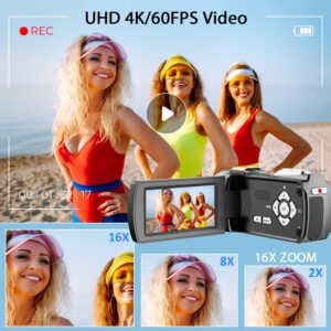 Vmotal Videocamera 4K con accessori