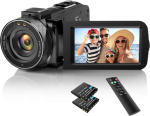 IXNAIQY Videocamera Digitale 1080P con schermo IPS e visione notturna