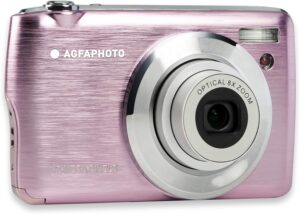 Fotocamera AGFA PHOTO Realishot DC8200 rosa con display LCD e zoom ottico