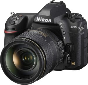 Nikon D780 con obiettivo zoom 24-120mm in azione