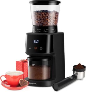 SHARDOR Macina Caffè Elettrico Grinder con 31 livelli di macinatura e display LCD