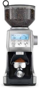 Sage Smart Grinder Pro - Macinacaffè con display LCD in acciaio inox spazzolato, perfetto per ottenere la macinatura ideale per ogni tipo di caffè.