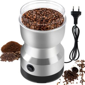 Macinacaffè Elettrico 200W, perfetto per macinare caffè, spezie, noci e semi, con una capacità di 300ml e macinazione rapida.