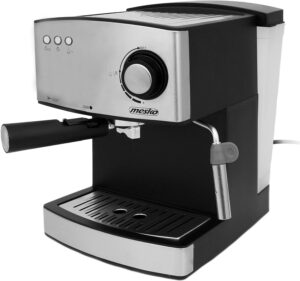 Mesko MS 4403 Macchina Caffè Espresso Manuale con Serbatoio da 1,6L e Vaporetto per Schiuma Latte