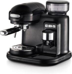 Ariete 1318 Macchina per caffè espresso con macinacaffè integrato e cappuccinatore per latte