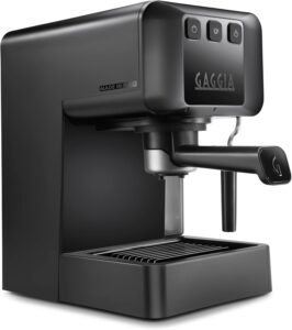 Gaggia EG2109 BLACK, macchina manuale da caffè espresso con sistema POD, espresso cremoso e pre-infusione automatica